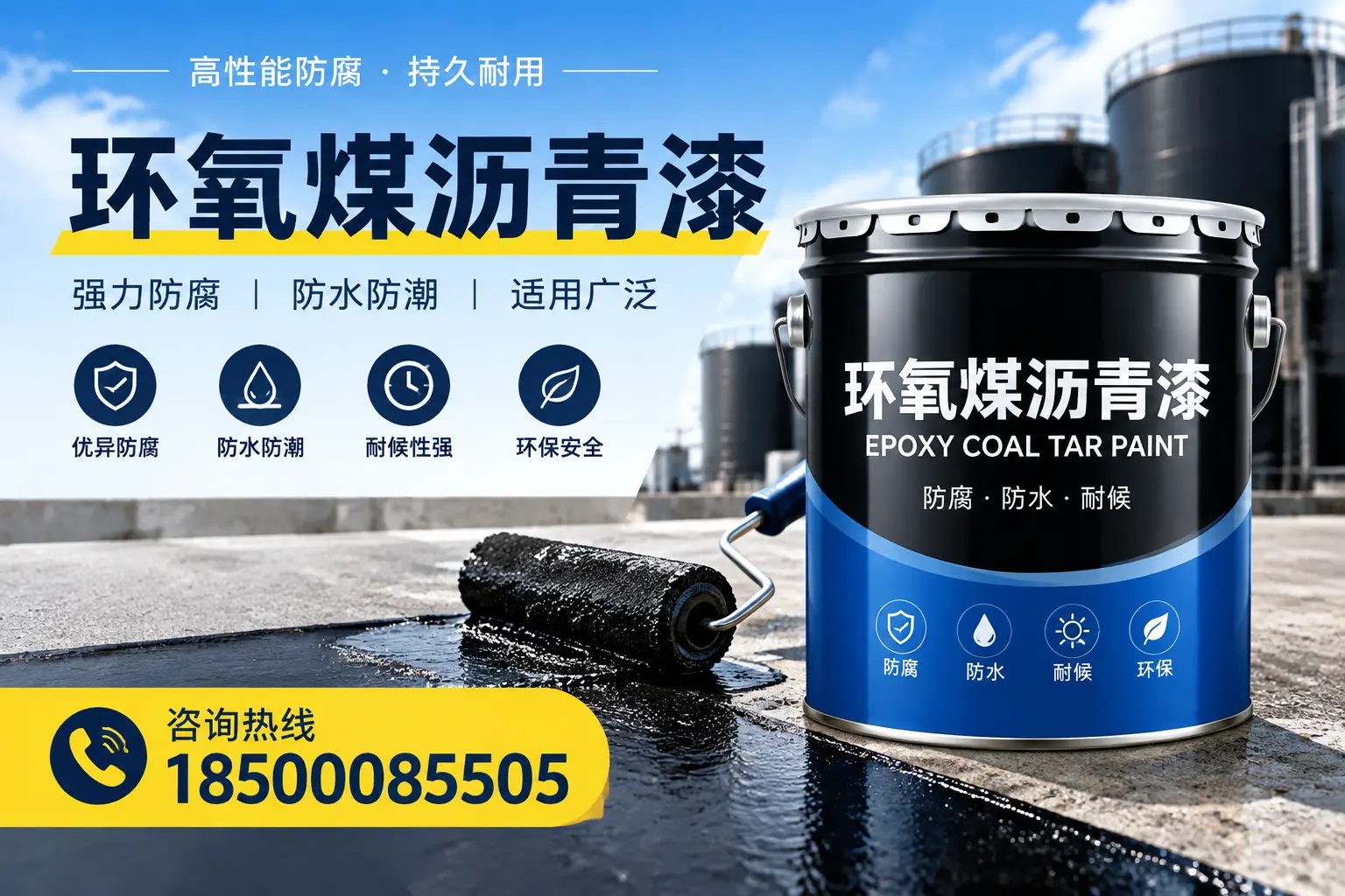 选择环氧煤沥青漆的五大理由，鞍山客户必知